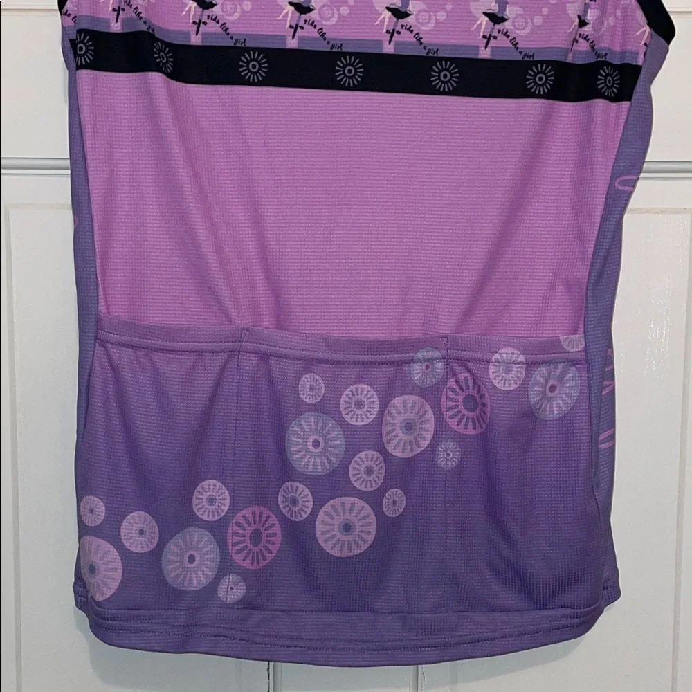 Purple Sleeveless Cycling Jersey - Picture 4 of 11